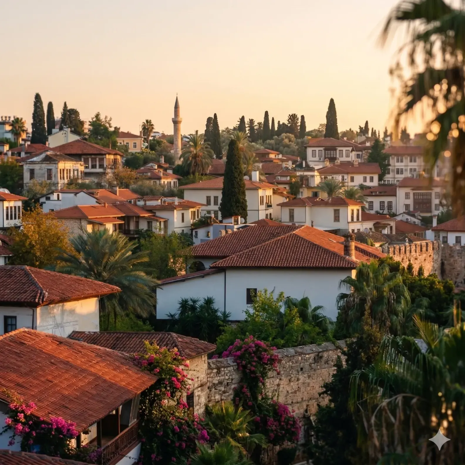 Kaleiçi — Antalya's old town at golden hour